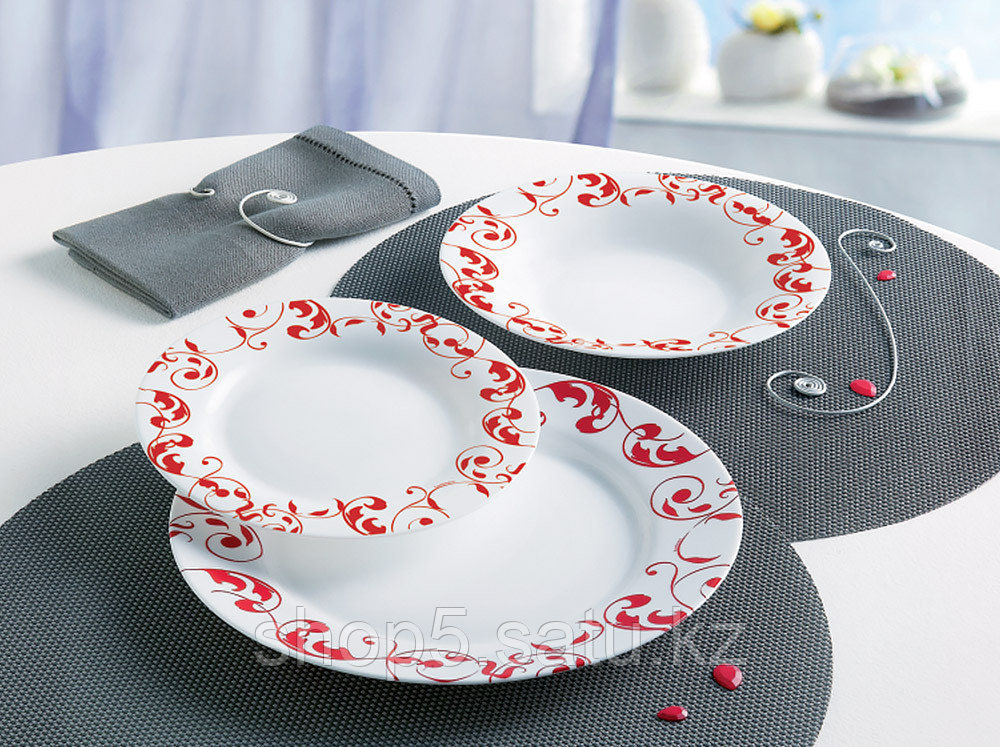 JAZZY PURE Red Сервиз столовый luminarc 18 предметов