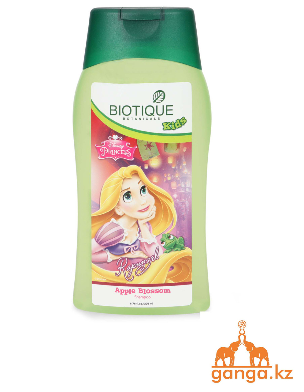 Детский шампунь Рапунцель, без слез, Биотик, Зеленое Яблоко (Bio Green Apple Baby Shampoo BIOTIQUE), 200мл.