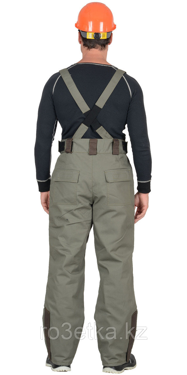 Спецодежда зимняя Костюм "Кобальт": куртка, брюки, оливковый с темно-коричневым - фото 3 - id-p47996467
