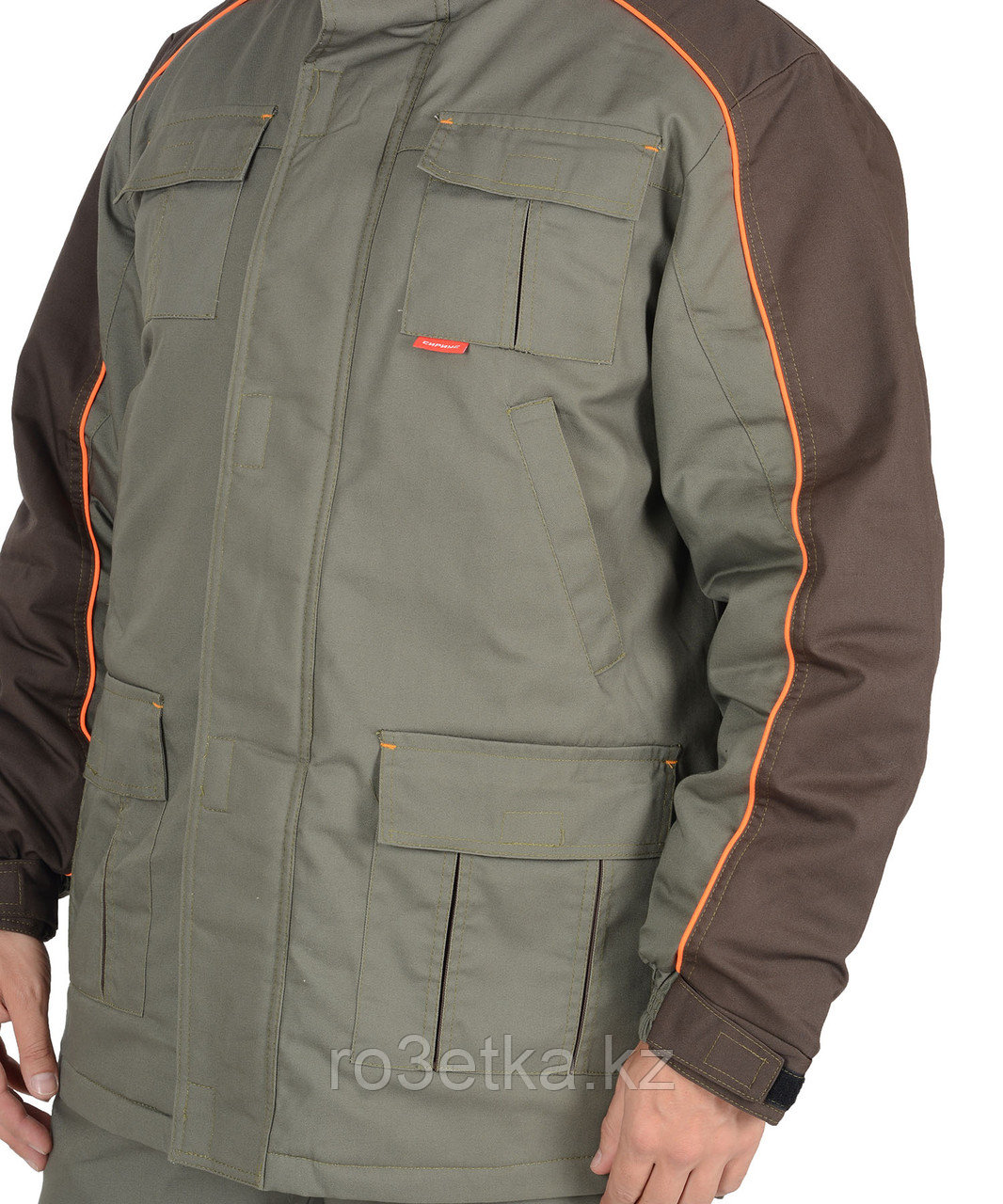 Спецодежда зимняя Костюм "Кобальт": куртка, брюки, оливковый с темно-коричневым - фото 4 - id-p47996467