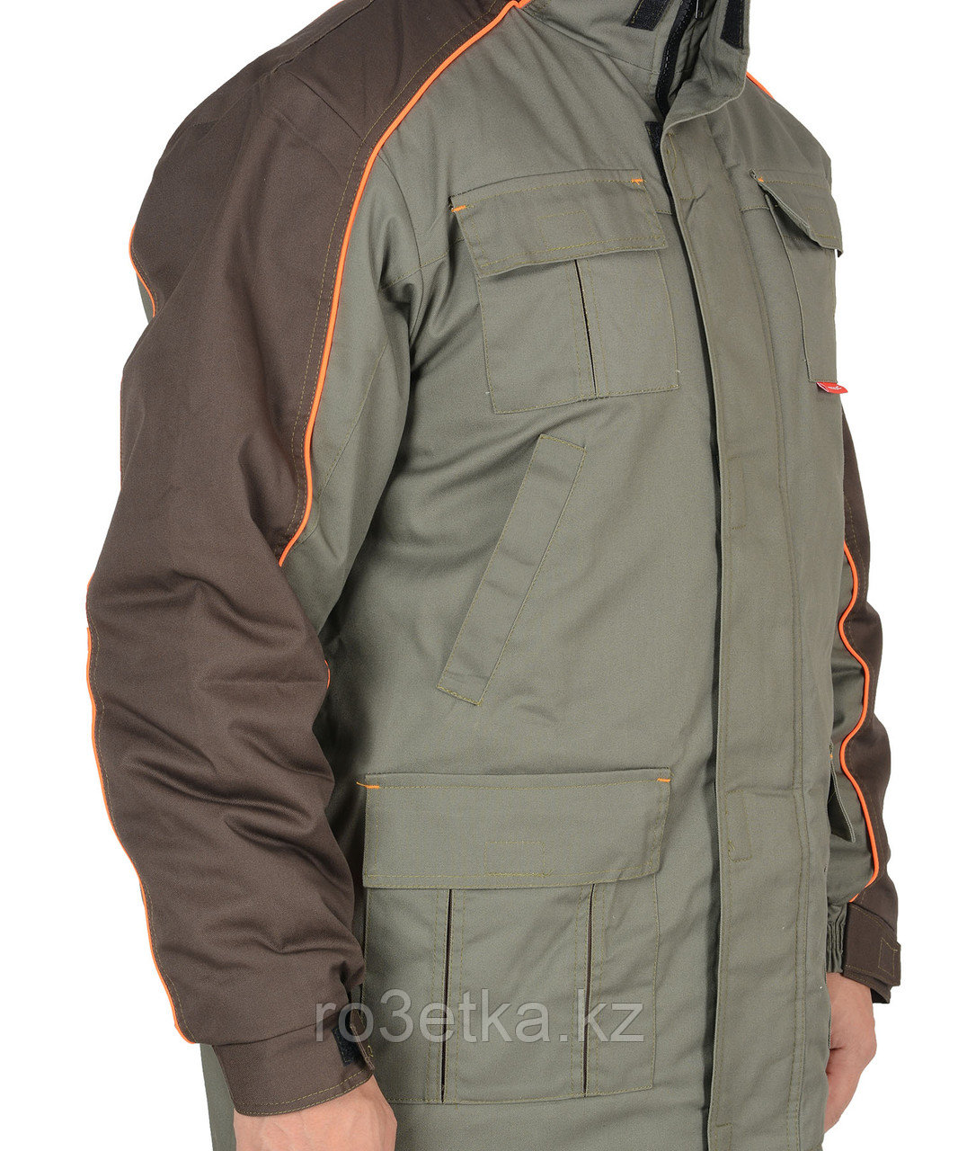 Спецодежда зимняя Костюм "Кобальт": куртка, брюки, оливковый с темно-коричневым - фото 5 - id-p47996467