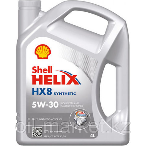 Shell HELIX Моторное масло HX8 SYNTHETIC 5W-30 4л., фото 2