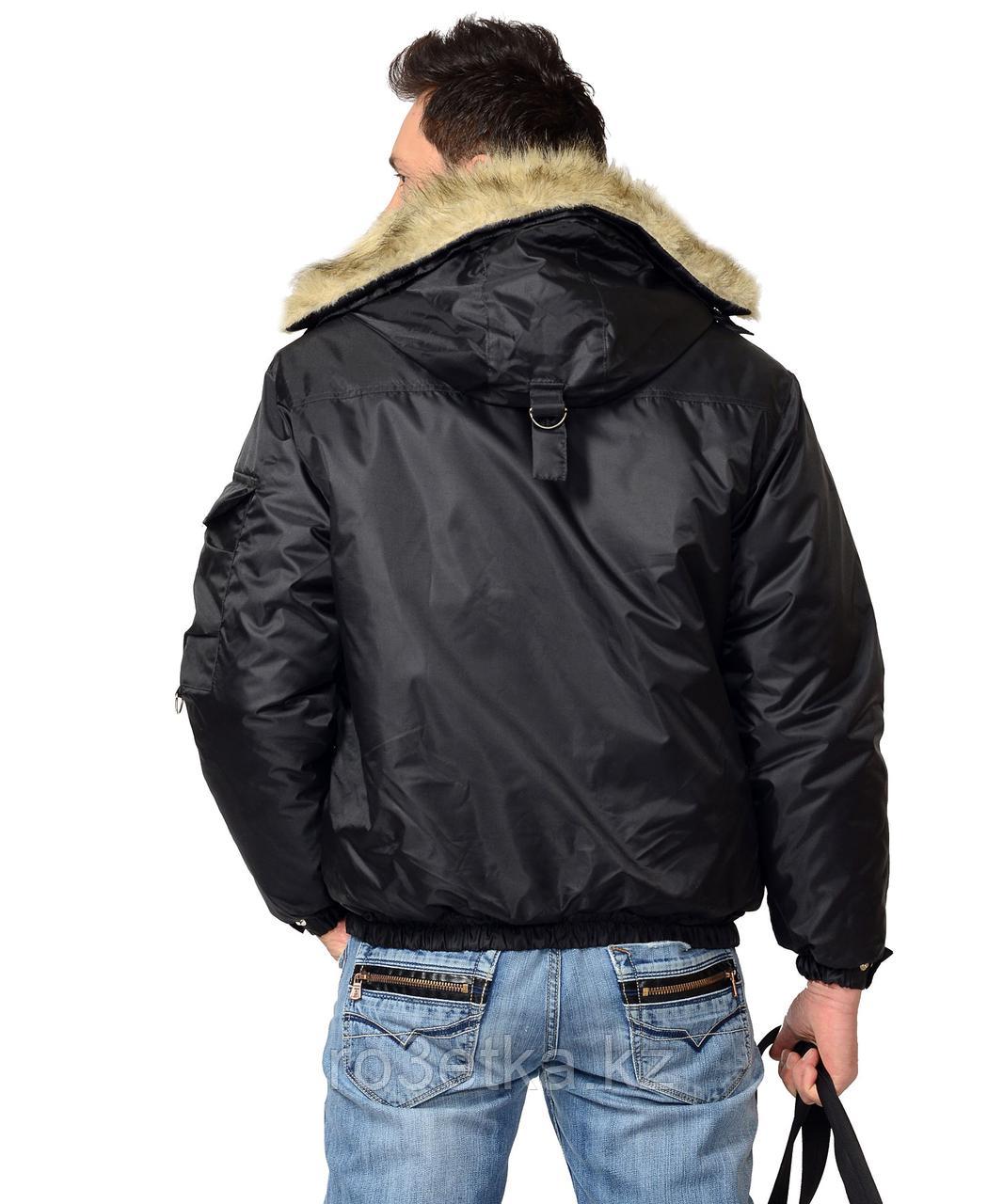 Спецодежда зимняя Куртка "АЛЯСКА" мужская укороченная чёрная - фото 4 - id-p48001431