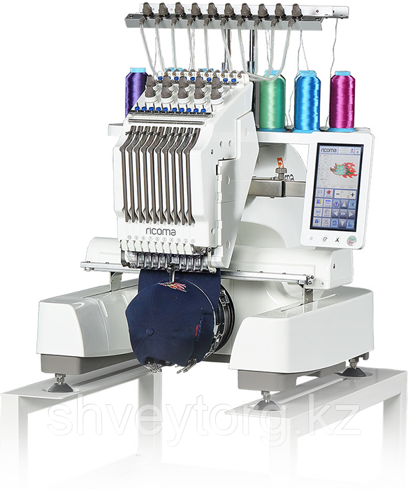 Профессиональная одноголовая10-игольная вышивальная машина Ricoma EM-1010