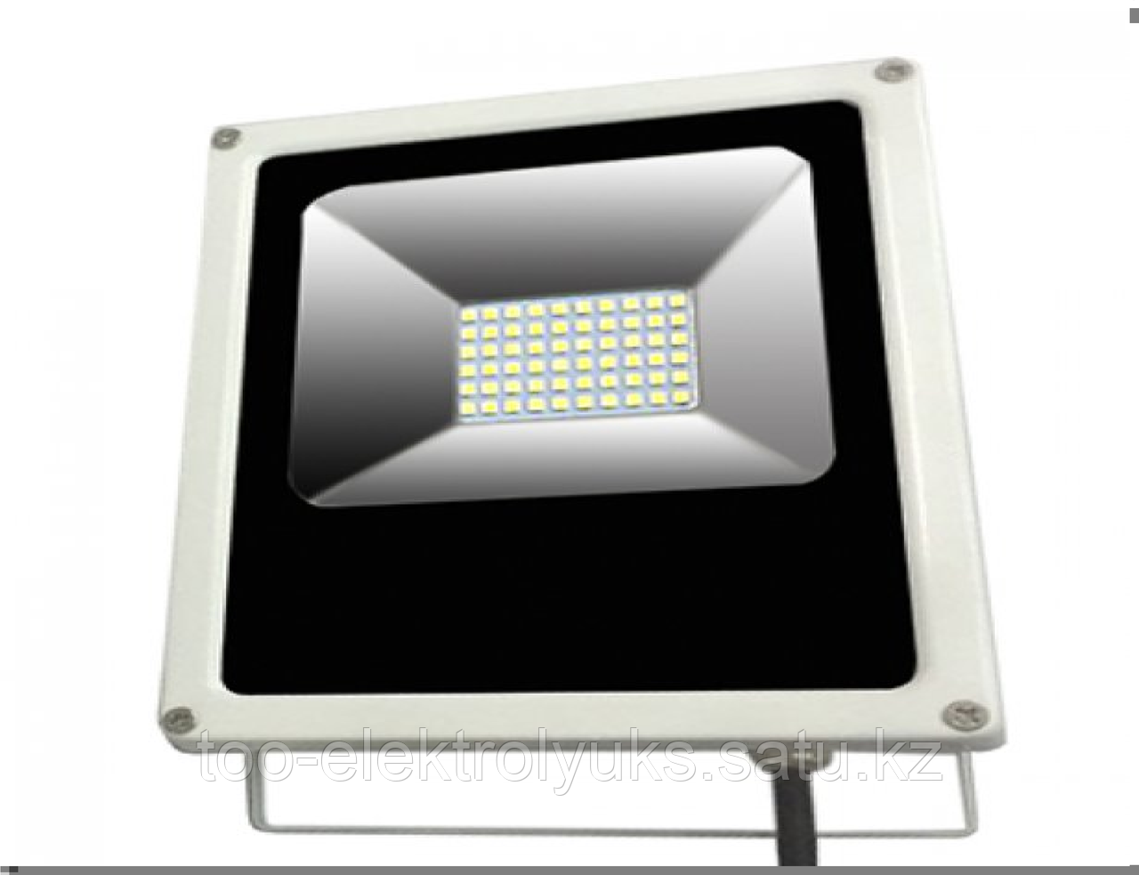 Прожектор светодиодный 30Вт SLIM-80 30Вт 2400лм белый корпус - фото 1 - id-p48048011