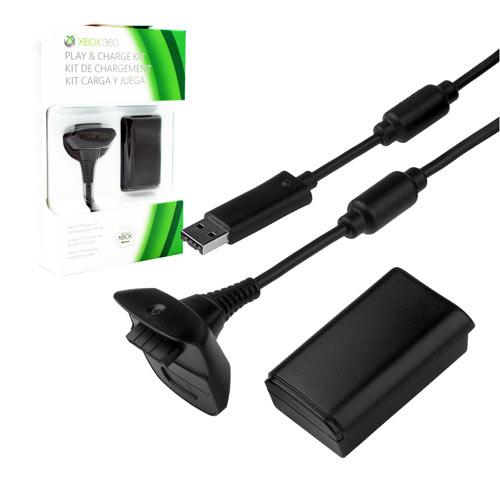 Зарядный комплект Play & Charge Kit для геймпада Xbox 360 (RA-003-2)