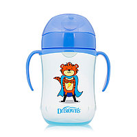 Поильник-непроливайка Dr. Brown's СУПЕРГЕРОЙ, 270 мл с мягким носиком и откидывающейся крышкой, 9+