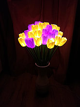 Светодиодные уличные Тюльпаны(20 цветов), желтые, розовые, красные
