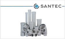Труба (канализационная) ПВХ SANTEC 50/1000 (2.2) L 1000 мм, фото 2