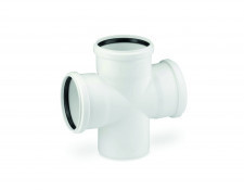 Крестовина прямая ПВХ канализационная 3.2 mm
