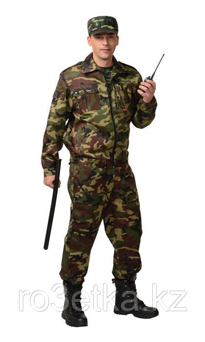 Костюм "ФРЕГАТ" для охранника: куртка, брюки КМФ зелёный - фото 1 - id-p48255524