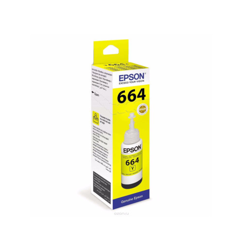 Epson T664 Желтый струйный картридж (C13T66444A) - фото 1 - id-p48256303