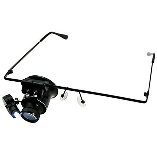 Kromatech Лупа налобная монокулярная 9892A 20x, с подсветкой (1 LED)