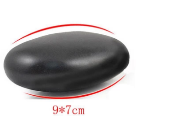 Базальтовый камень большой, овальный, закругленный 9*7 см, 1 шт - фото 1 - id-p3147301