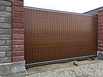 Установка автоматических консольных ворот.