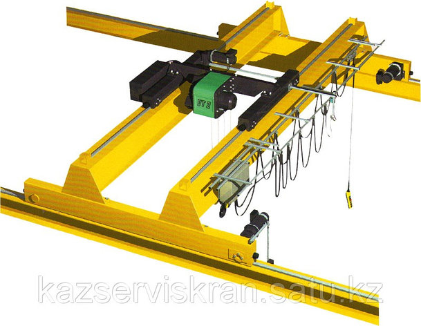 Кран мостовой опорный двухбалочный г/п 12,5 т управление с пола, фото 2