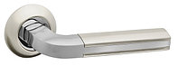 Ручка дверная раздельная LARGO RM SN/CP-3 матовый никель