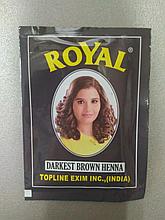 Индийская хна Royal Henna, Темно коричневый, Darkest Brown, 1 пакетик 10 грамм