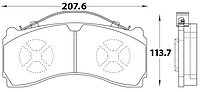 Колодки тормозные дисковые, зад на MERCEDES, МЕРСЕДЕС, STEADY 52046