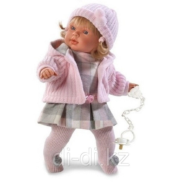 LLORENS Кукла Анна 42 см блондинка в розовом