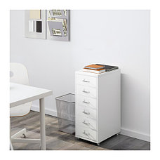 Тумба с ящиками на колесах ХЕЛЬМЕР белый ИКЕА, IKEA, фото 4