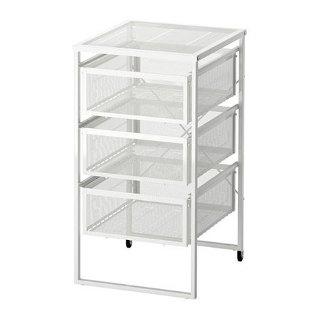 Тумба с ящиками ЛЕННАРТ белый ИКЕА, IKEA, фото 1