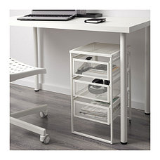 Тумба с ящиками ЛЕННАРТ белый ИКЕА, IKEA, фото 6