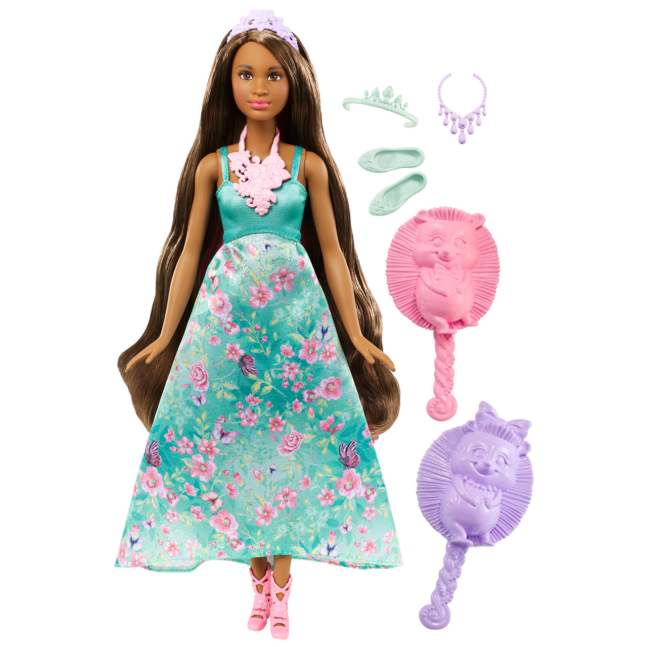 Barbie "Дримтопиа" Принцесса с волшебными волосами, Кукла Барби шатенка