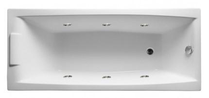 Акриловая ванна AELITA 150х75 см с гидромассажем. Джакузи. (Общий массаж )