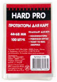 Протекторы HardPro 100шт. 44x68 мм, прозрачные