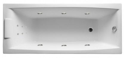 Акриловая ванна AELITA 150х75 см с гидромассажем. Джакузи. (Общий массаж + массаж спины )