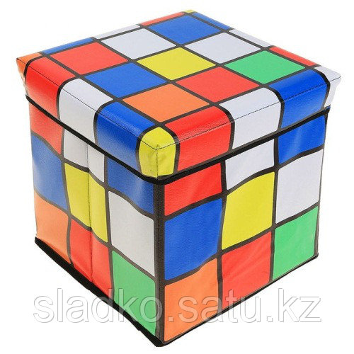 Пуф складной 30х30х30 см  Кубик Рубика 