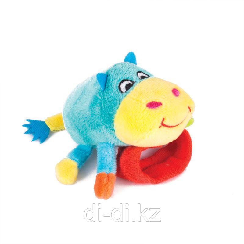 Happy Snail Игрушка-погремушка на ручку "Бегемот Бубба"