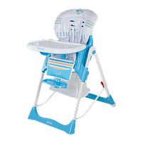 Стульчик для кормления Quatro Hippy голубой