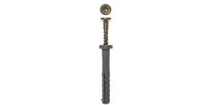 Дюбель-гвоздь полипропиленовый с цилиндрическим бортиком