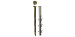 Дюбель рамный нейлоновый с шурупом (потайная головка)