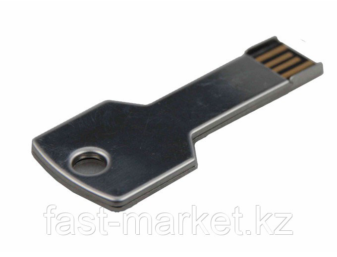 USB флеш память на 8Gb серебристый в виде ключа