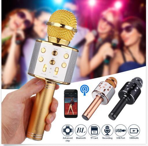 Караоке - микрофон WS 858 microSD FM радио