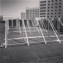 Спортивный зал - 30 коллекторов на плоской крыше 5