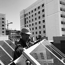 Спортивный зал - 30 коллекторов на плоской крыше 11