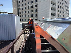 Спортивный зал - 30 коллекторов на плоской крыше 9