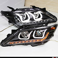 Передние фары на Toyota Camry V50 2011-15 дизайн U-style, фото 1