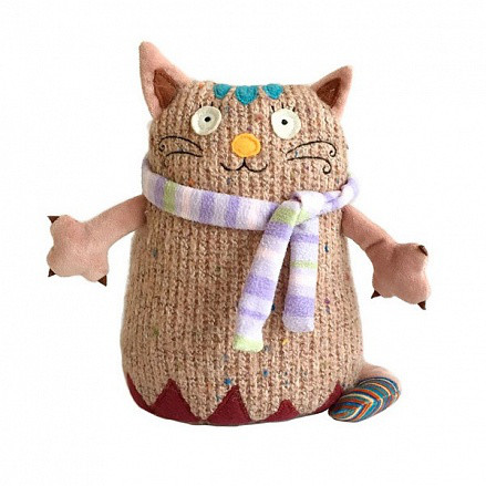 Мягкая игрушка – Кот Котейка, розовый