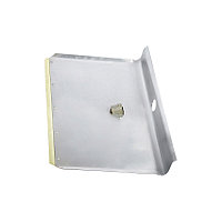 Лопата тротуарная 400 х 400х 1,5 мм без черенка алюминиевая металлическая окантовка СИБРТЕХ 61543 (002)