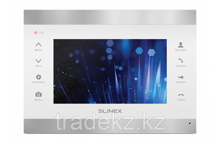 IP монитор домофона цветной SLINEX SL-07 IP, серебро/белый - фото 1 - id-p48439669