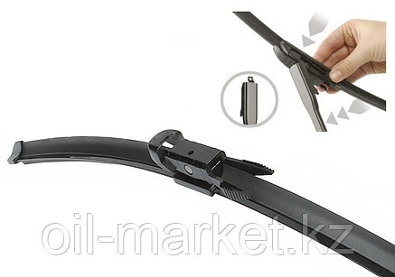 Комплект бескаркасных щёток стеклоочистителя DENSO 600/580 мм BMW 5 E60/E61 >03, фото 2
