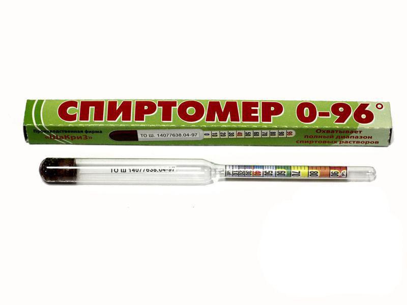 Ареометр Спиртометр бытовой (0-96 град.)