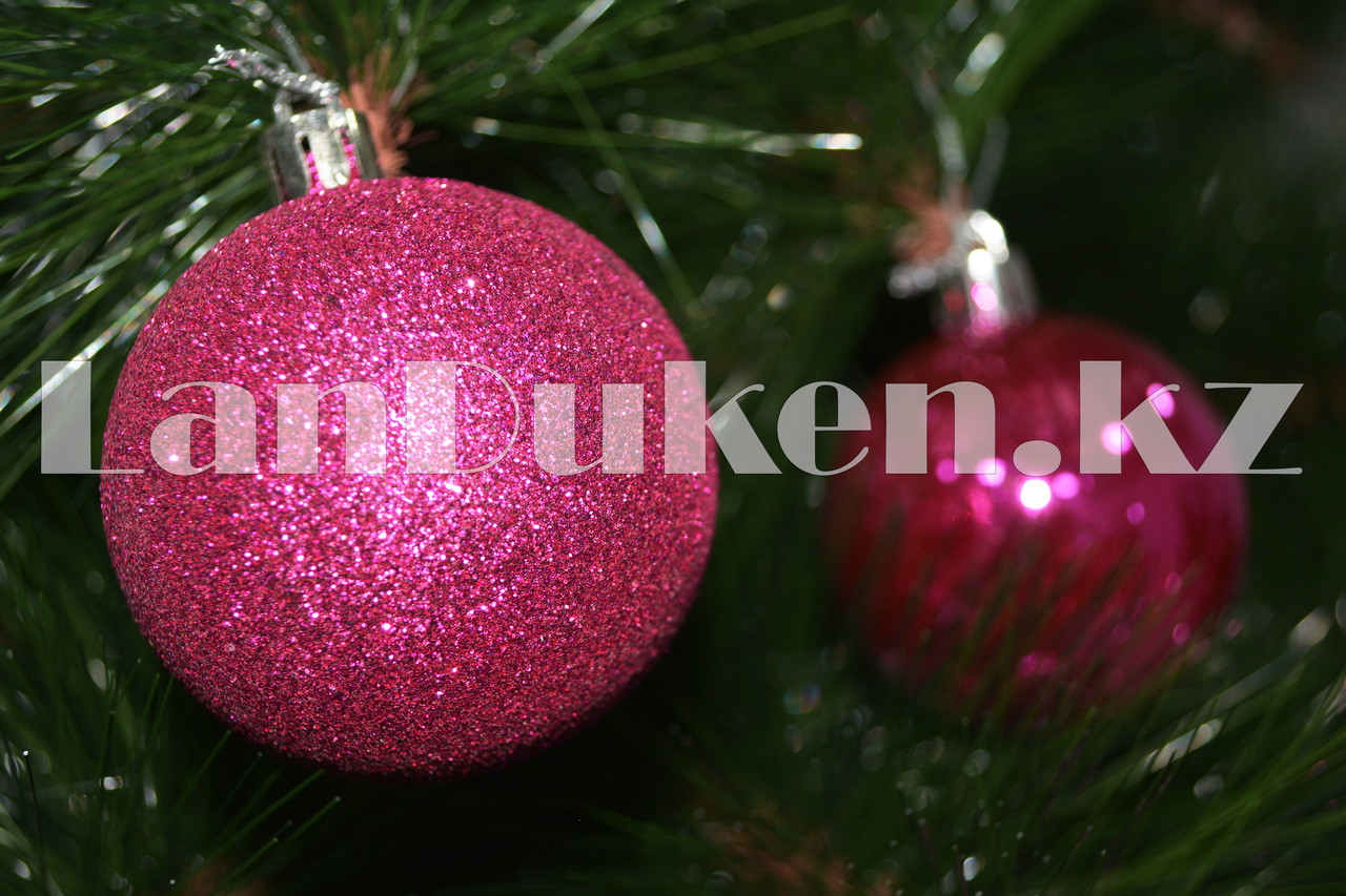 Набор елочных украшений в подарочной упаковке 12 шт. (розовый цвет) - фото 3 - id-p48401237