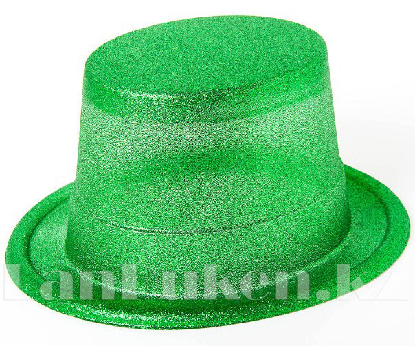Шляпа карнавальная блестящая (зеленая) - фото 1 - id-p48482861