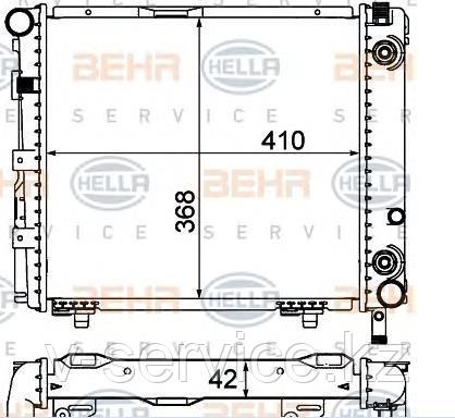 Радиатор E124(M111)(124 500 60 03)(BEHR 8MK 376 712-151)